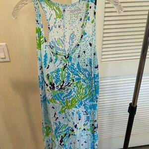 Lilly Pulitzer Blue and Green Patterned dress